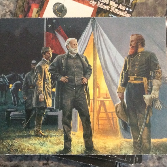 The Blue and the Gray Civil War cards by artist Mort Kunstler. 1997.  Set of 72 - Picture 5 of 9